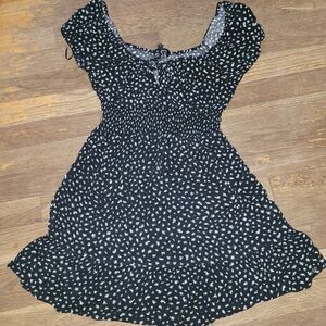 Black and White Floral Dress